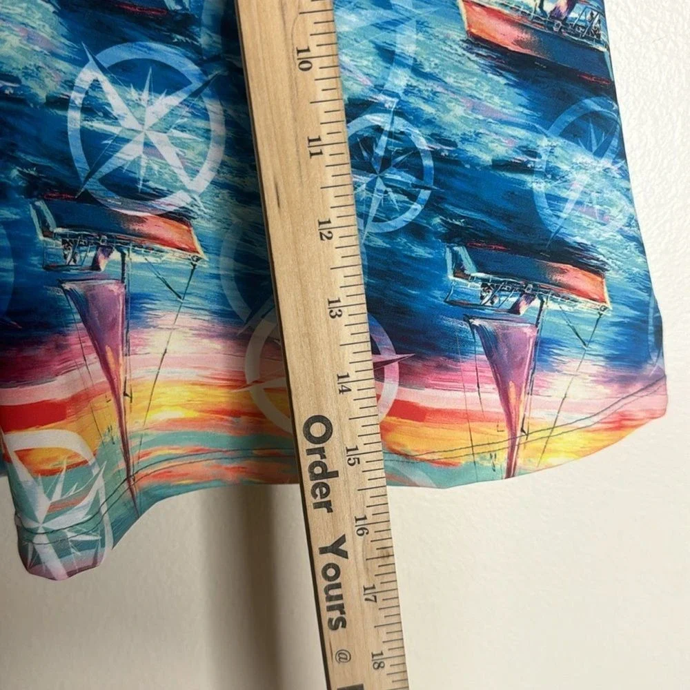Rejane Monetti Women's Sailboat Compass Print Skort XS